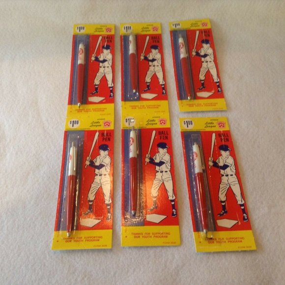 Unbranded Other - Little League Vtg Fundraising Ball Point Pens, 6